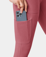 High-Rise Scrub Legging Berry Spice