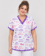 Personalized Name And Specialty God Says I Am Nurse Bible Pattern Top