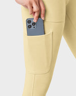 High-Rise Scrub Legging Butter Yellow