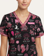 Personalized Name The Lord Gives Me Strength Bible Quote Pattern Christian Nurse Top