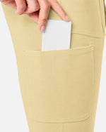 High-Rise Flare Scrub Legging Butter Yellow