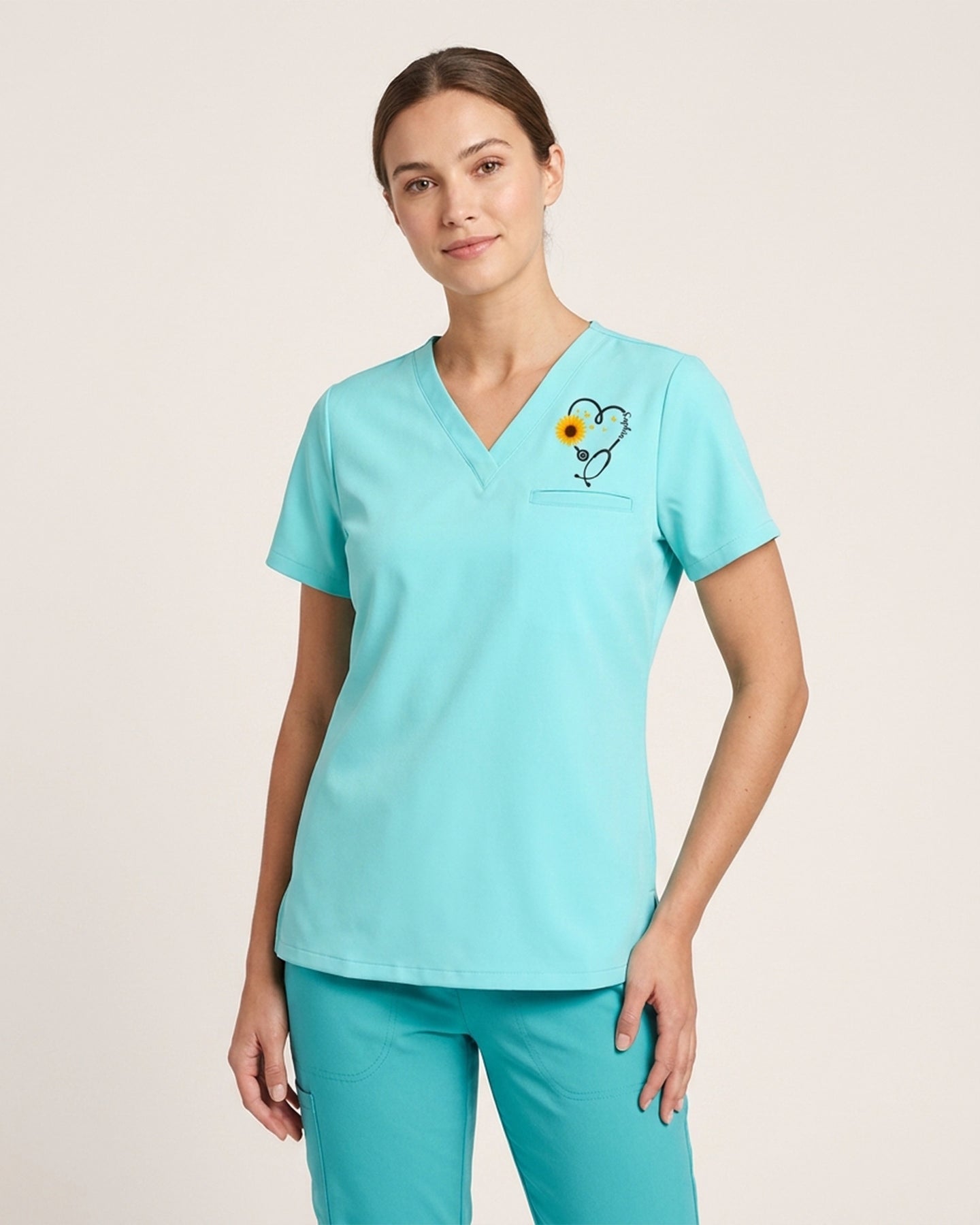 Personalized Name You Are Sunshine In Human Form Sunflower Gift For Nurse Colleague Top