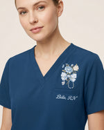 Personalized Name And Job Title Nurse You Can Do Hard Things Stethoscope Bow With Flower Top