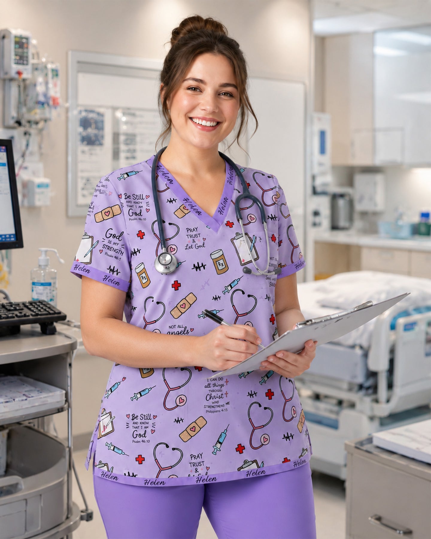 Personalized Name Nurse God Affirmations Top