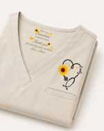 Personalized Name You Are Sunshine In Human Form Sunflower Gift For Nurse Colleague Top