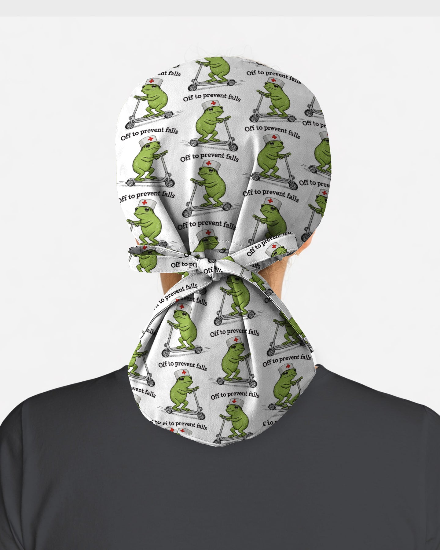 Off to Prevent Falls Funny Nurse Quote Scrub Cap
