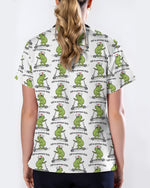 Off to Prevent Falls Funny Nurse Quote Women Scrub Top