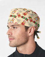 Gingerbread Nurse Christmas Holiday Cheer Scrub Cap
