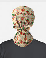 Gingerbread Nurse Christmas Holiday Cheer Scrub Cap