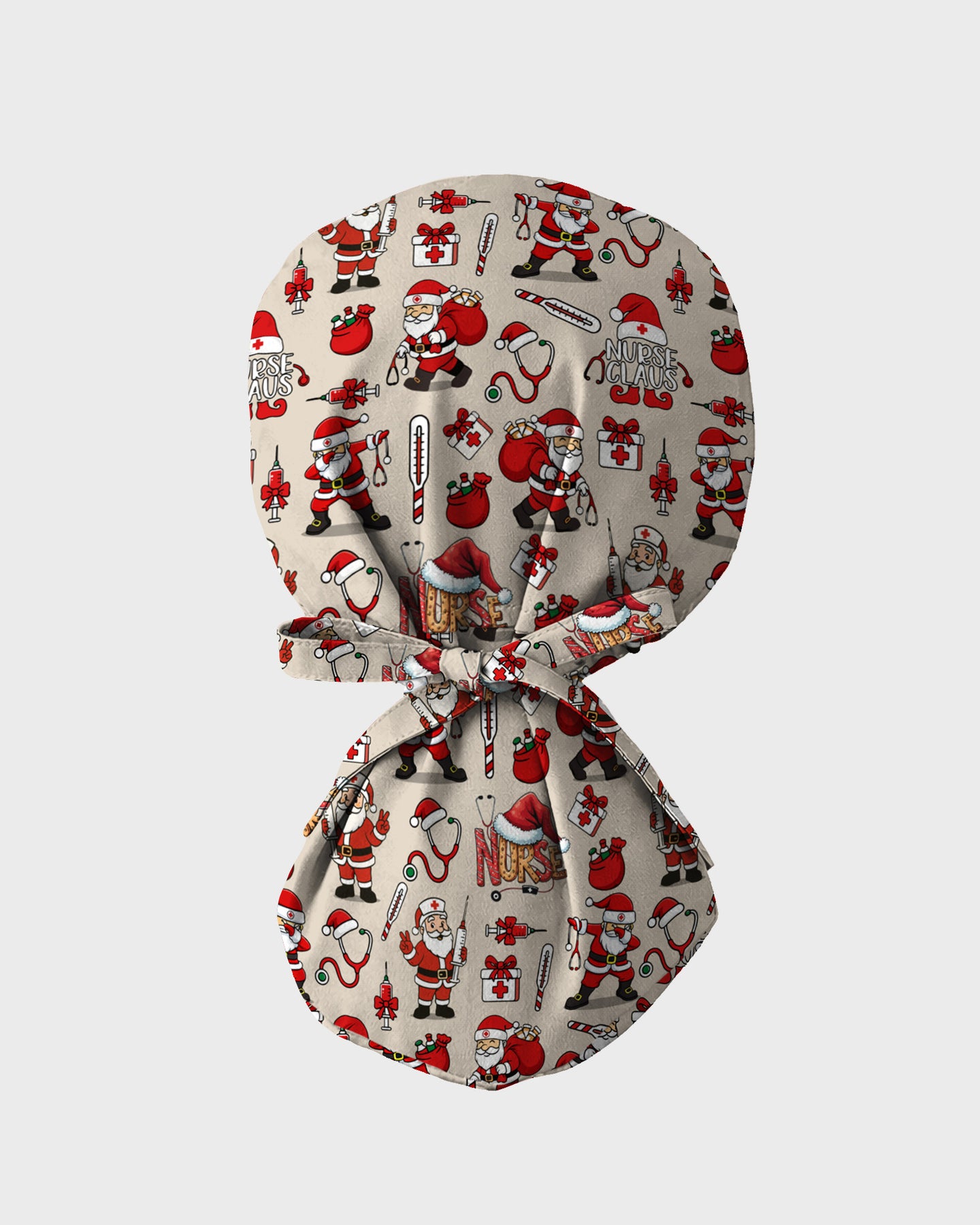 Nurse Claus Santa Holiday Cheer Scrub Cap