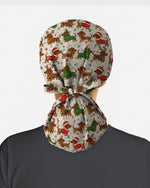 Christmas Dachshund Nurse Holiday Cheer Scrub Cap
