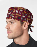 Cat Loaf Nurse Cute Feline Mood Scrub Cap