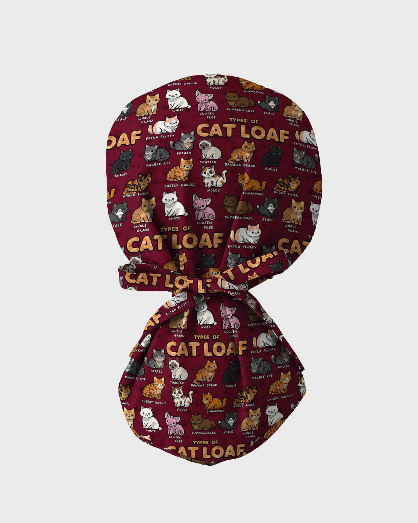 Cat Loaf Nurse Cute Feline Mood Scrub Cap