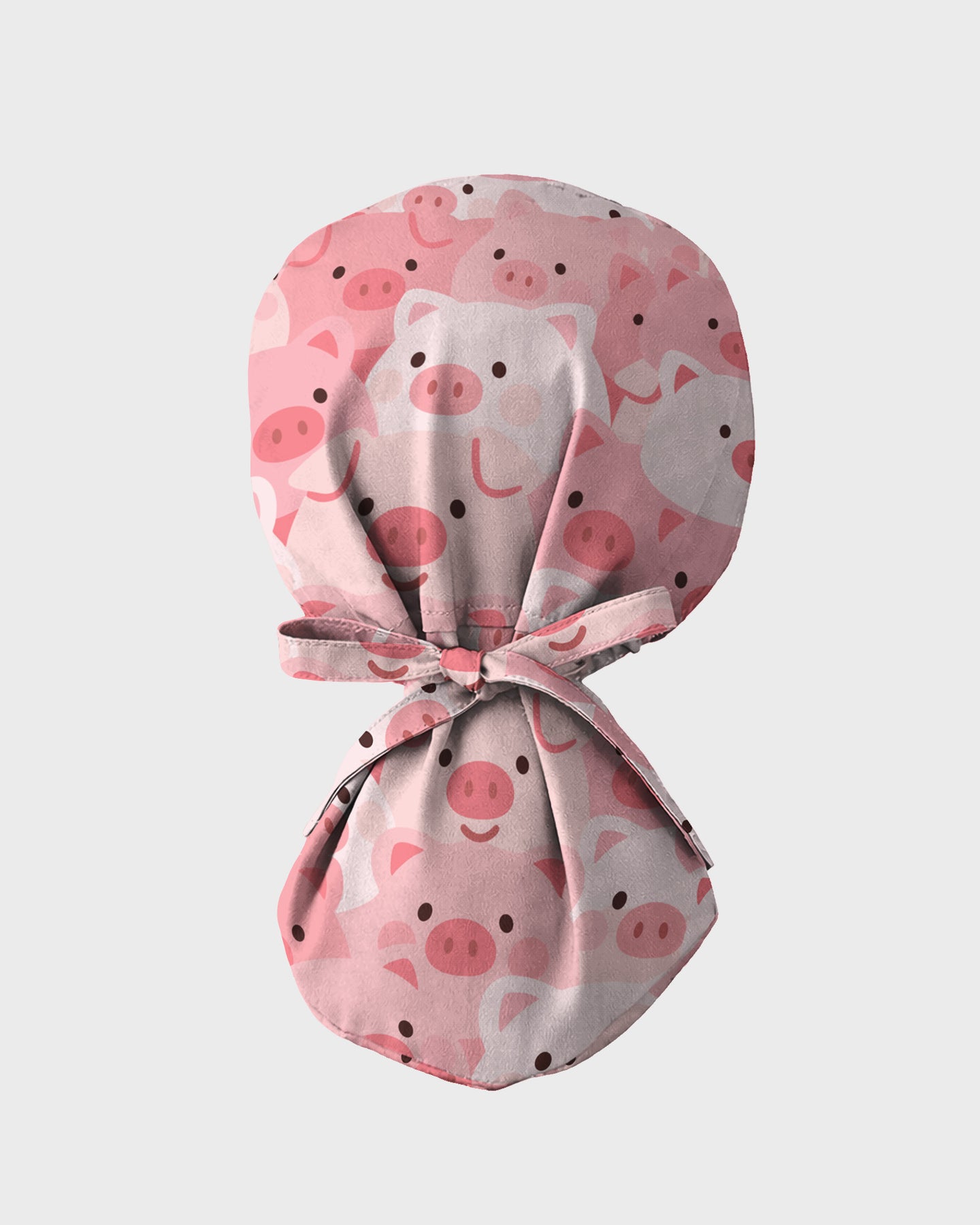 Cute Pig Playful Farm Friends Charm Scrub Cap