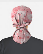Cute Pig Playful Farm Friends Charm Scrub Cap