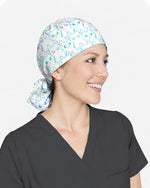 Neon Cat Electric Midnight Glow Vibes Scrub Cap