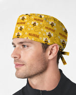 Honey Bee Cheerful Garden Buzz Scrub Cap