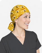 Honey Bee Cheerful Garden Buzz Scrub Cap