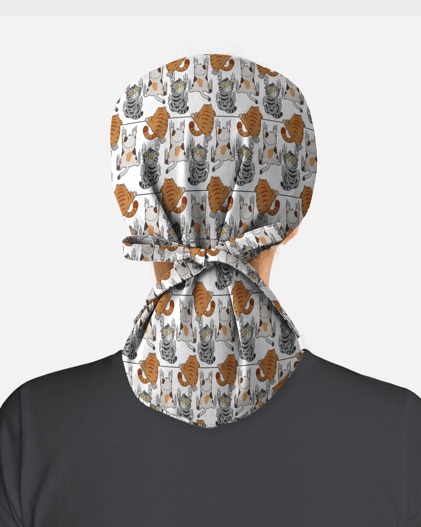 Cute Cats Playful Medical Icons Parade Scrub Cap