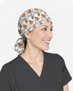 Cute Cats Playful Medical Icons Parade Scrub Cap