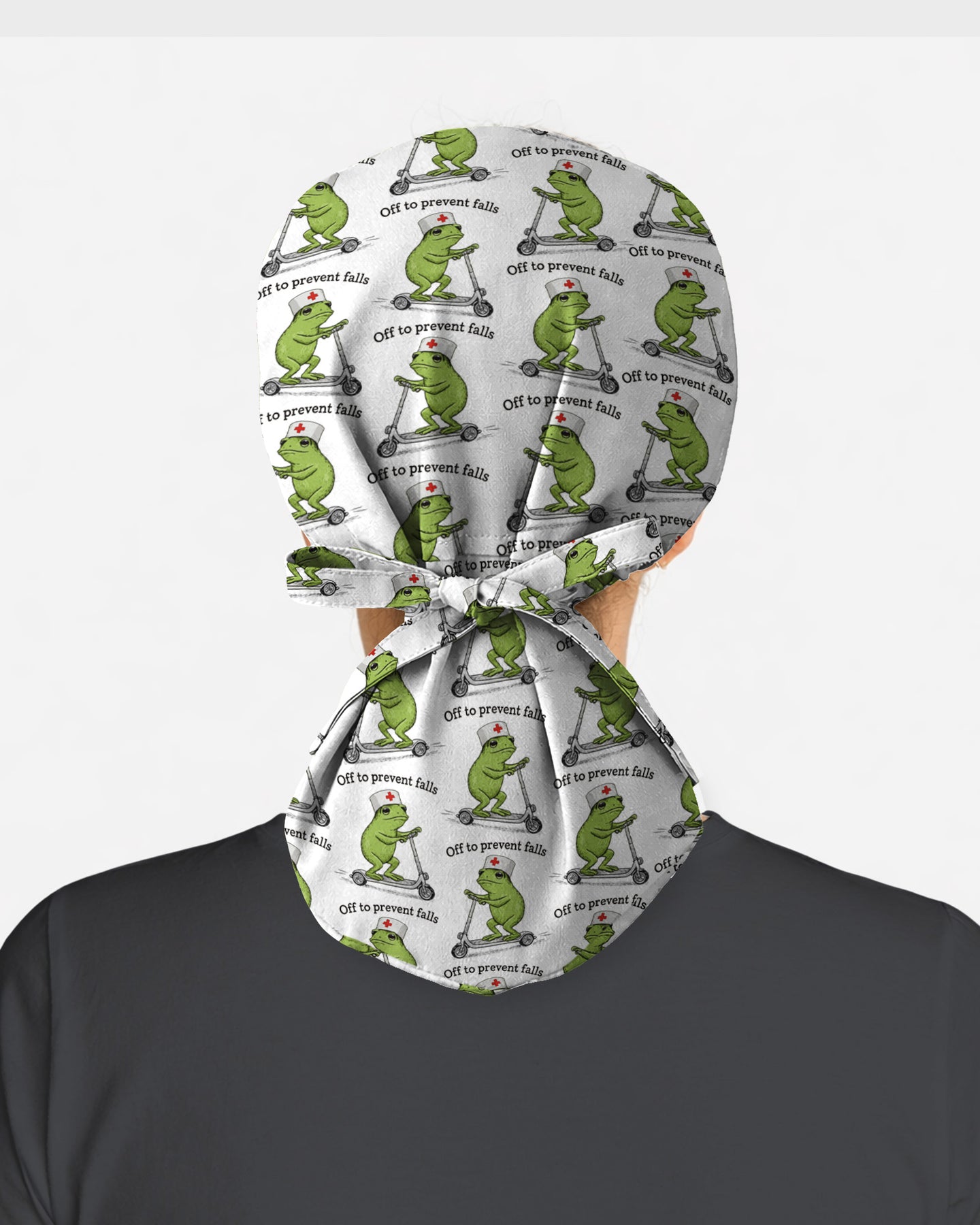 Off to Prevent Falls Humor Vibes Scrub Cap