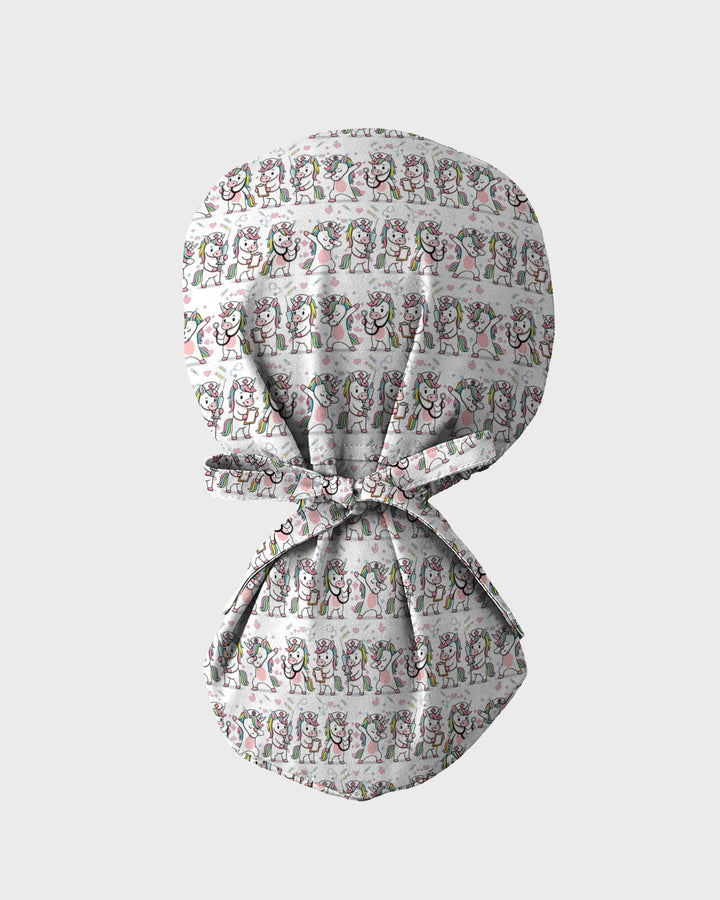 Cute Unicorn Magical Care Dream Charm Scrub Cap