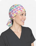 Medical Candy Hearts Sweet Love Vibes Scrub Cap