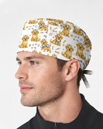 Cute Puppy Nurse Medical Scrub Cap