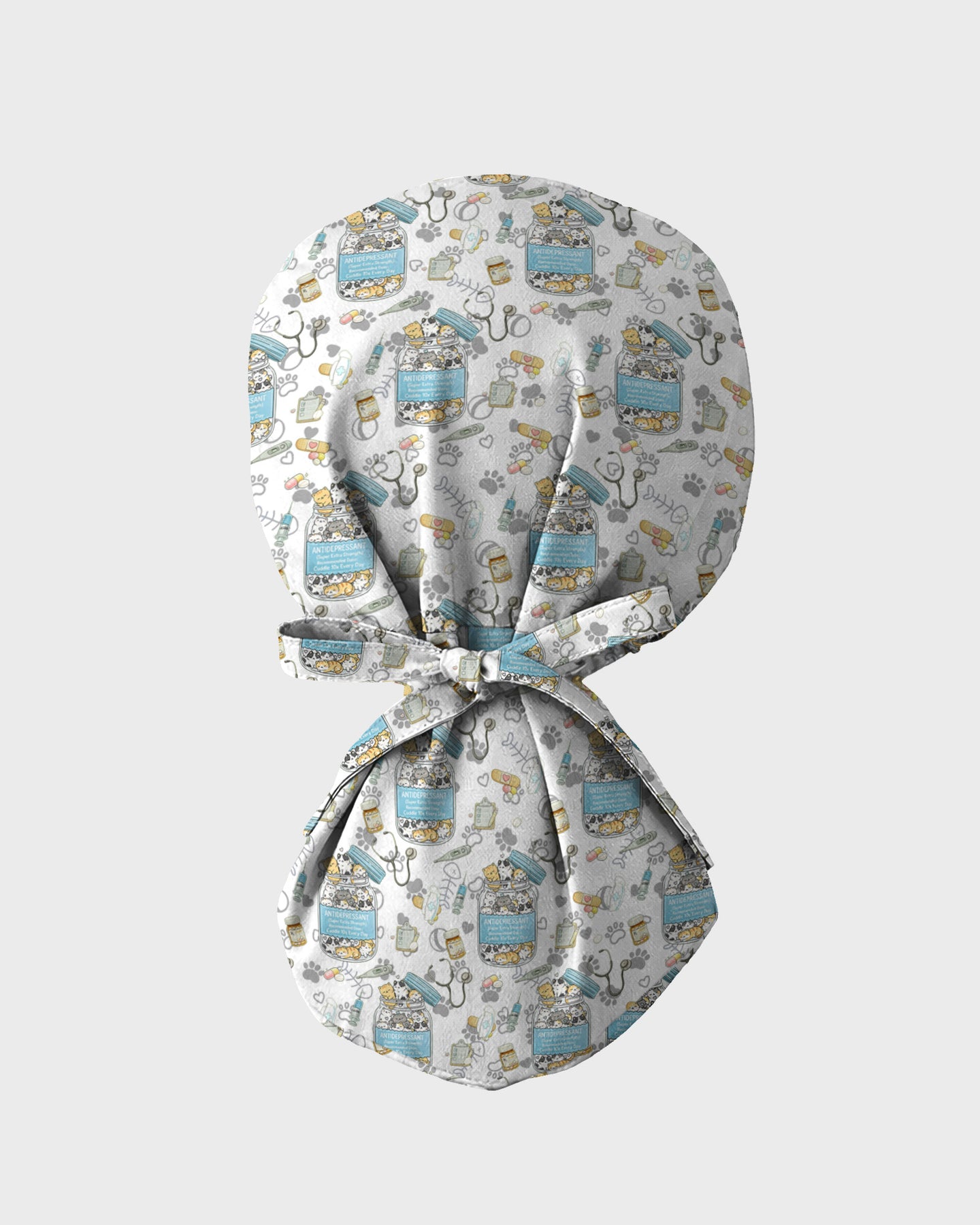 Antidepressant Cat Jar Scrub Cap