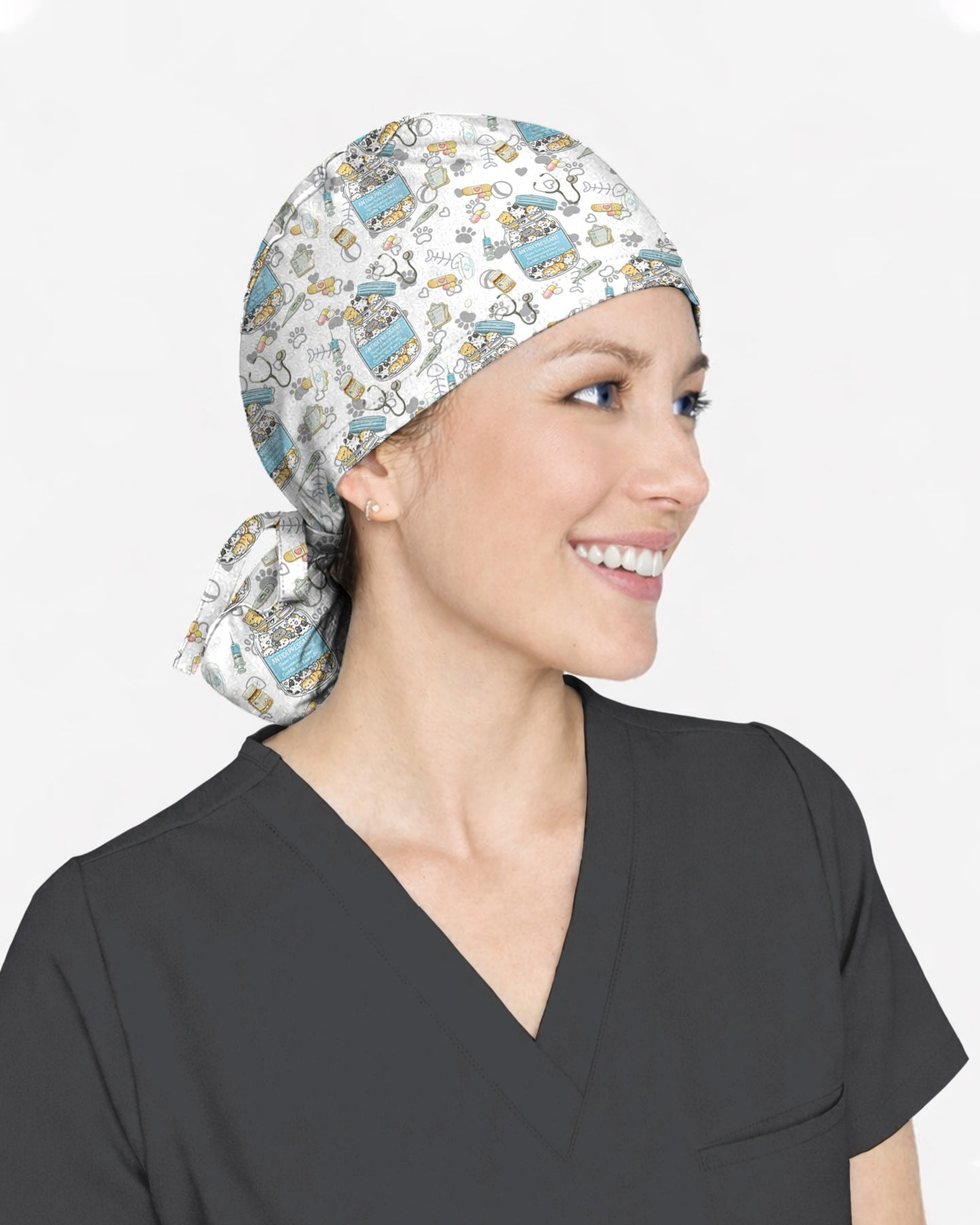 Antidepressant Cat Jar Scrub Cap
