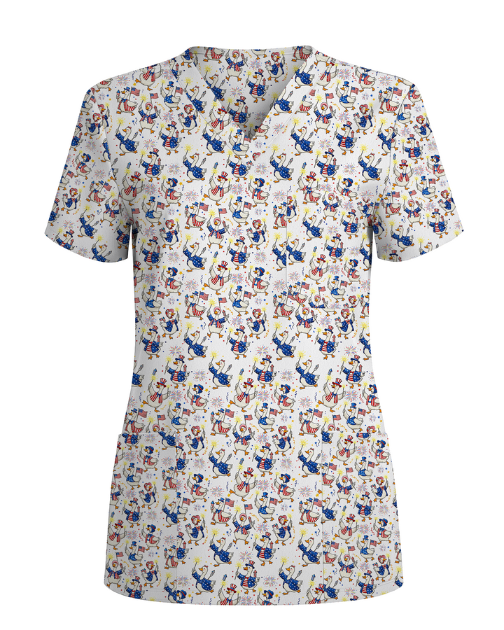 Goose America Medical Women Scrub Top