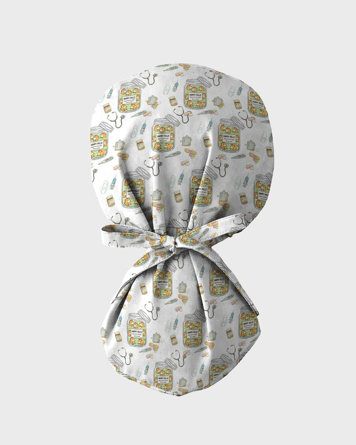 Happy Pills Horse Medical Scrub Cap
