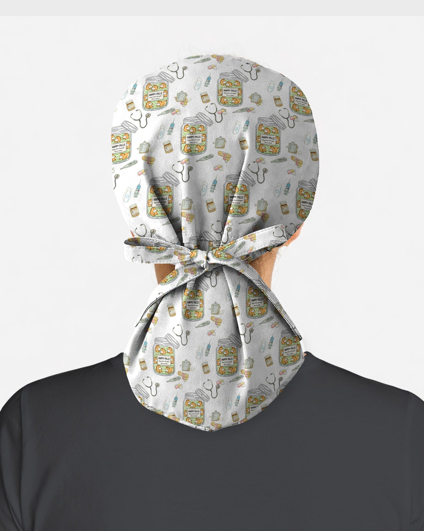 Happy Pills Horse Medical Scrub Cap