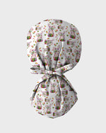 Soft Pastel Easter Bunny Illustration Scrub Cap