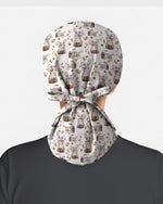 Soft Pastel Easter Bunny Illustration Scrub Cap
