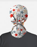 American Patriotic Star Theme Scrub Cap