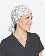 Playful Cat Healthcare Illustration Scrub Cap