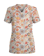 Australian Aboriginal Dot Art Scrub Top