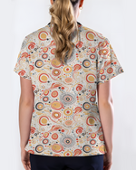 Australian Aboriginal Dot Art Scrub Top