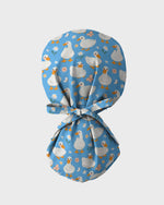 Waddle Ducks Playful Pond Parade Scrub Cap