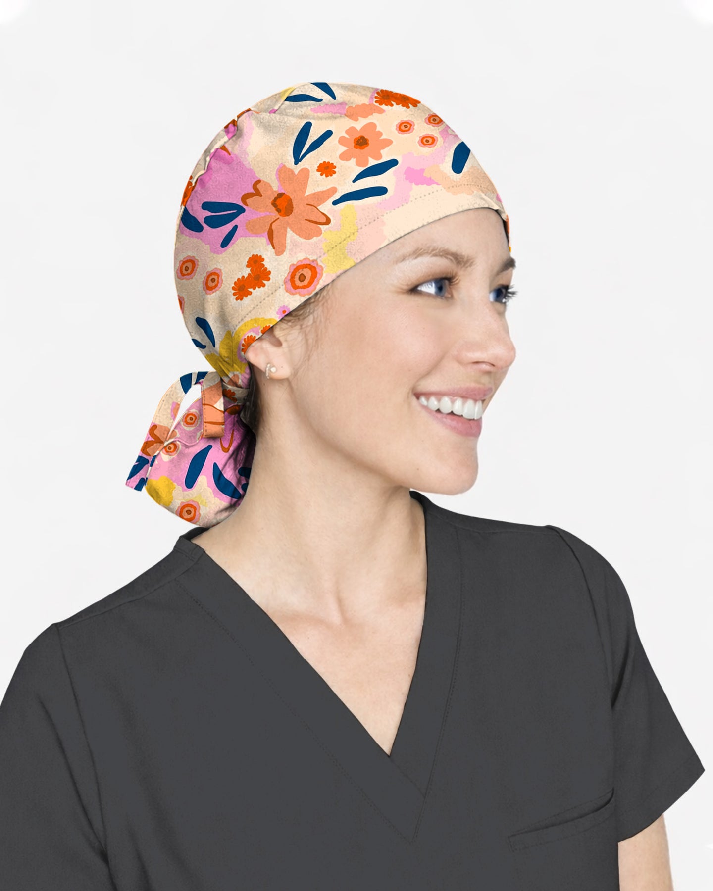Spring Bloom Fresh Floral Breeze Scrub Cap