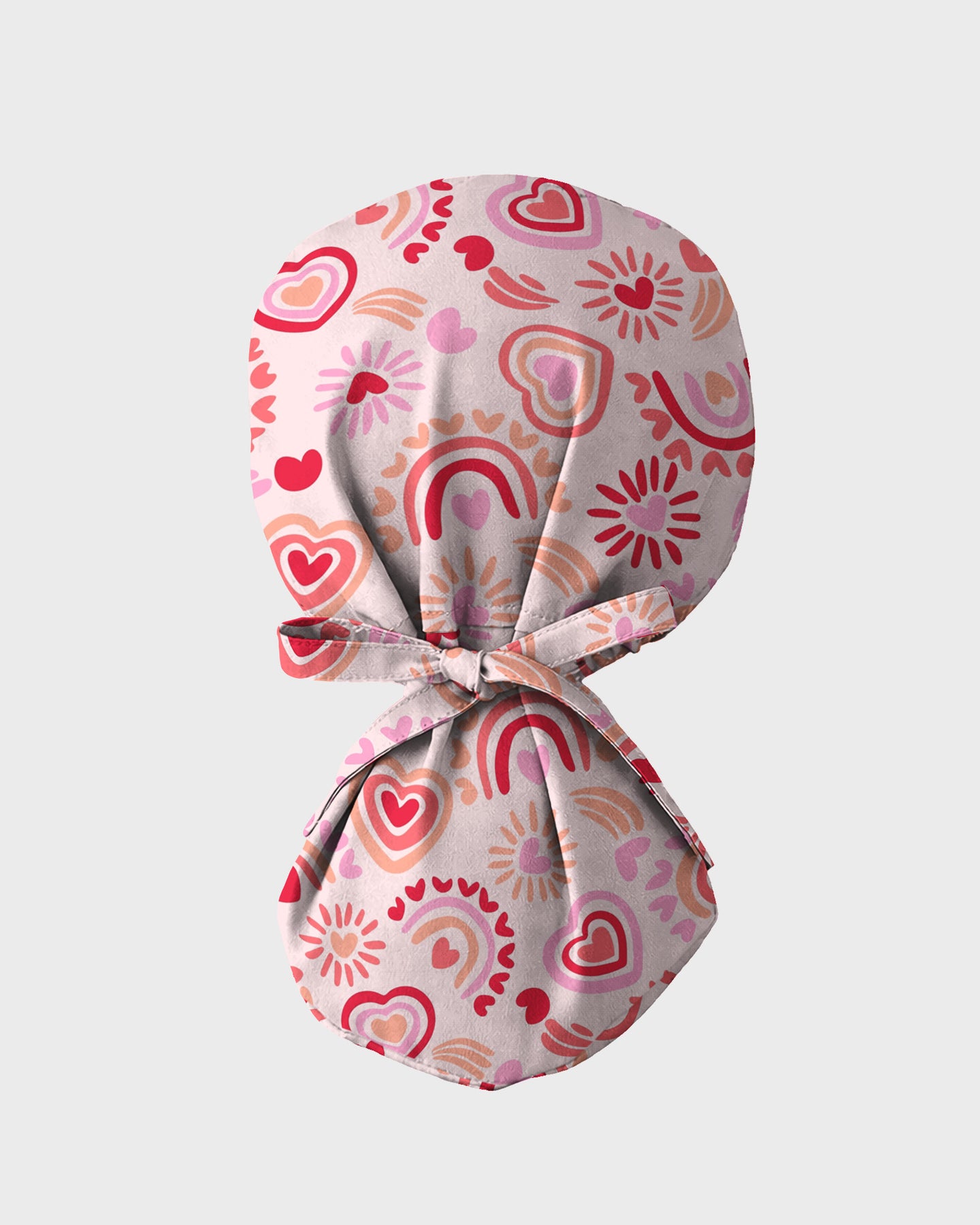 Sweet Heart Charming Love Motif Scrub Cap