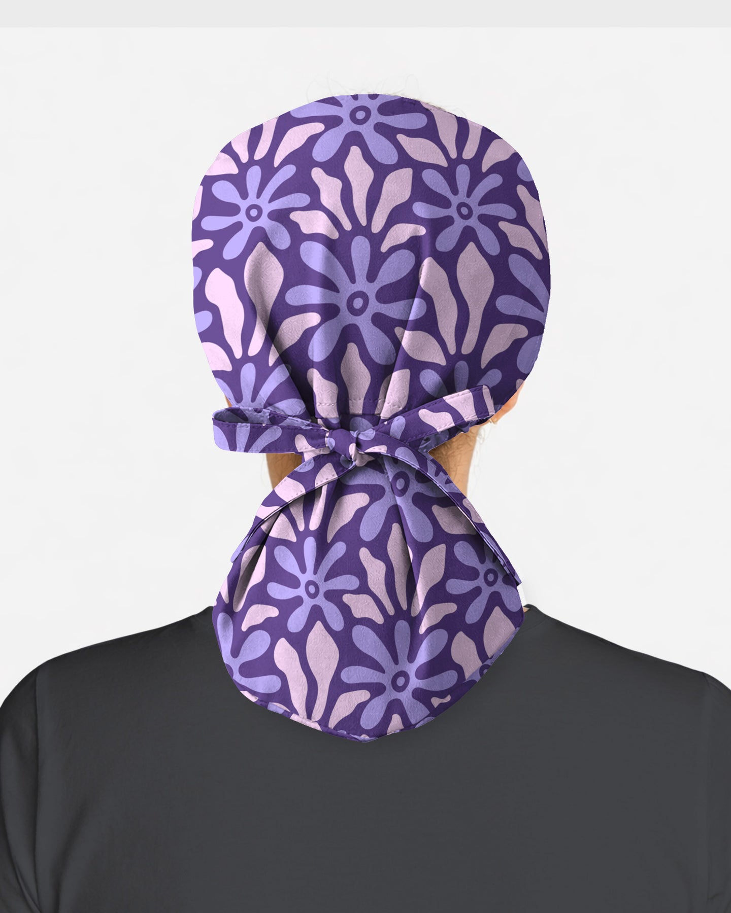 Purple Blooms Lavender Garden Glow Scrub Cap