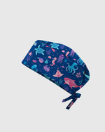 Deep Sea Delight Ocean Dreamscape Scrub Cap
