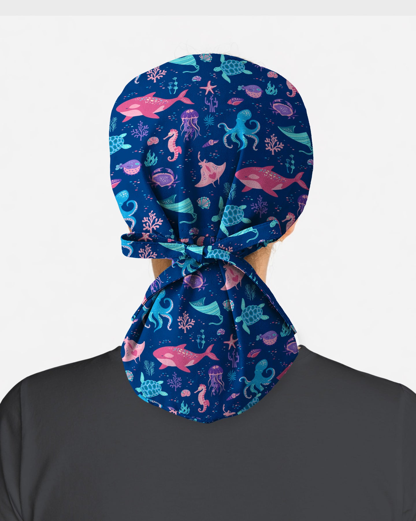 Deep Sea Delight Ocean Dreamscape Scrub Cap