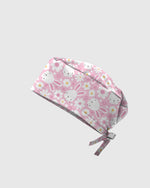 Playful Rabbits Meadow Garden Charm Scrub Cap