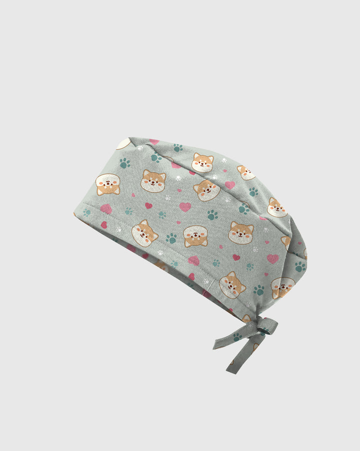 Shiba Inu Playful Kawaii Spirit Scrub Cap