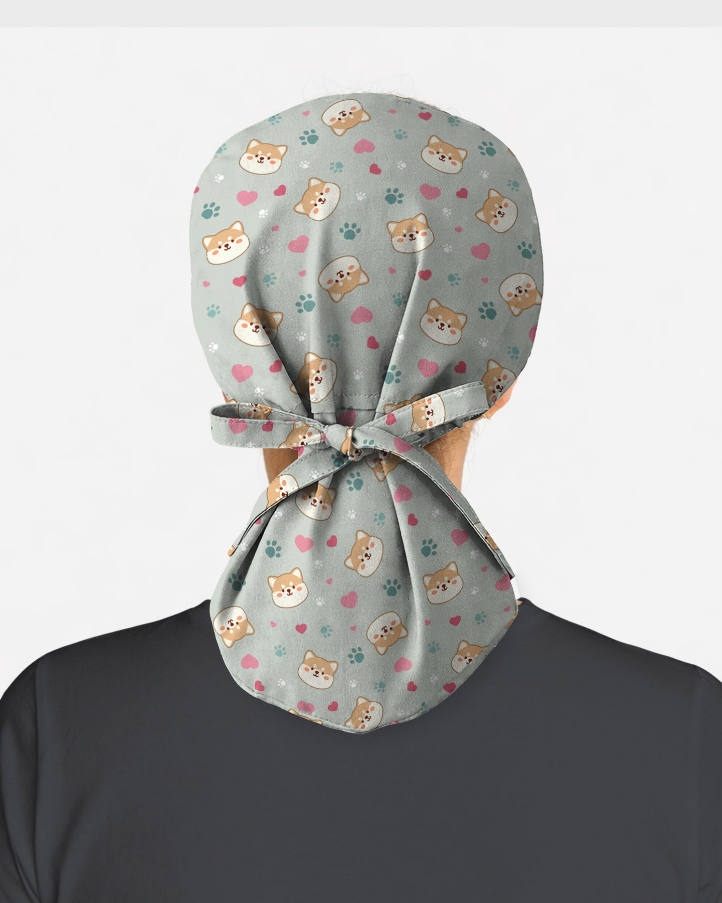 Shiba Inu Playful Kawaii Spirit Scrub Cap