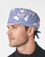 Bunny Ribbons Whimsical Spring Delight Spirit Scrub Cap