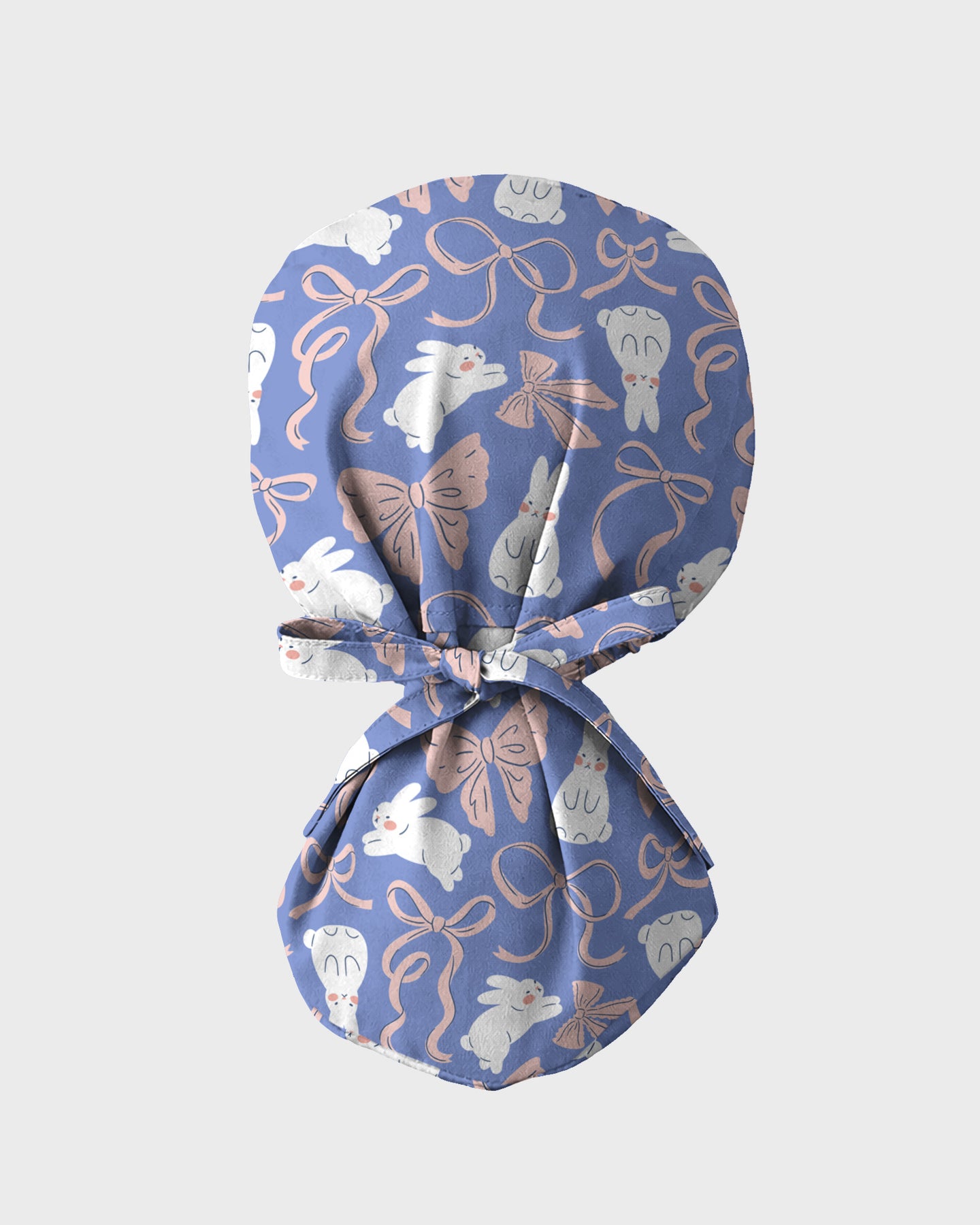 Bunny Ribbons Whimsical Spring Delight Spirit Scrub Cap